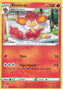 Simisear (REVERSE HOLO) : SWORD AND SHIELD - DARKNESS ABLAZE 027/189 - Pokemon Single Card - Image 2