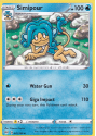 Simipour (REVERSE HOLO) : SWORD AND SHIELD - DARKNESS ABLAZE 042/189 - Pokemon Single Card