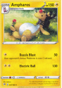 Ampharos (REVERSE HOLO) : SWORD AND SHIELD - DARKNESS ABLAZE 057/189 - Pokemon Single Card - Image 2