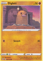 Diglett (REVERSE HOLO) : SWORD AND SHIELD - DARKNESS ABLAZE 084/189 - Pokemon Single Card - Image 2