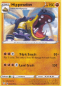 Hippowdon (REVERSE HOLO) : SWORD AND SHIELD - DARKNESS ABLAZE 094/189 - Pokemon Single Card