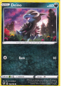Deino (REVERSE HOLO) : SWORD AND SHIELD - DARKNESS ABLAZE 108/189 - Pokemon Single Card