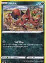 Nickit (REVERSE HOLO) : SWORD AND SHIELD - DARKNESS ABLAZE 112/189 - Pokemon Single Card