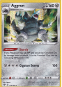 Aggron (REVERSE HOLO) : SWORD AND SHIELD - DARKNESS ABLAZE 123/189 - Pokemon Single Card