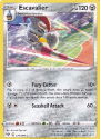 Escavalier (REVERSE HOLO) : SWORD AND SHIELD - DARKNESS ABLAZE 124/189 - Pokemon Single Card - Image 2