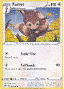 Furret (REVERSE HOLO) : SWORD AND SHIELD - DARKNESS ABLAZE 136/189 - Pokemon Single Card - Image 2