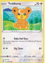 Teddiursa (REVERSE HOLO) : SWORD AND SHIELD - DARKNESS ABLAZE 138/189 - Pokemon Single Card