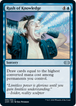 Rush of Knowledge : DOUBLE MASTERS 066/332 - Magic the Gathering Single Card