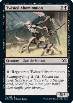 Twisted Abomination : DOUBLE MASTERS 111/332 - Magic the Gathering Single Card