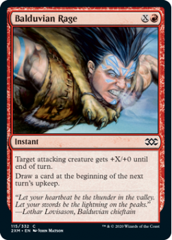 Balduvian Rage : DOUBLE MASTERS 115/332 - Magic the Gathering Single Card