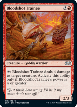 Bloodshot Trainee : DOUBLE MASTERS 119/332 - Magic the Gathering Single Card