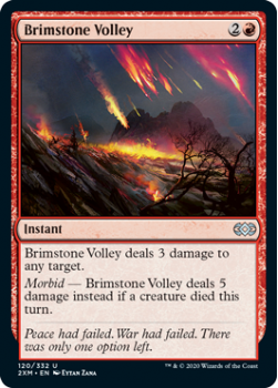 Brimstone Volley : DOUBLE MASTERS 120/332 - Magic the Gathering Single Card