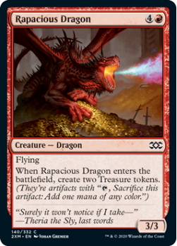 Rapacious Dragon : DOUBLE MASTERS 140/332 - Magic the Gathering Single Card