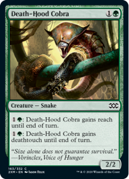 Death-Hood Cobra : DOUBLE MASTERS 163/332 - Magic the Gathering Single Card