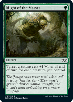 Might of the Masses : DOUBLE MASTERS 176/332 - Magic the Gathering Single Card