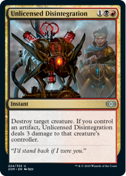 Unlicensed Disintegration : DOUBLE MASTERS 224/332 - Magic the Gathering Single Card