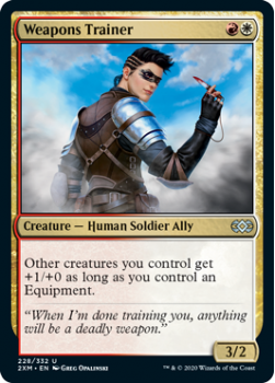 Weapons Trainer : DOUBLE MASTERS 228/332 - Magic the Gathering Single Card