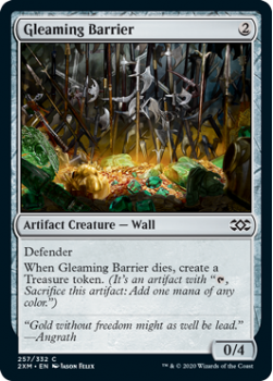Gleaming Barrier : DOUBLE MASTERS 257/332 - Magic the Gathering Single Card