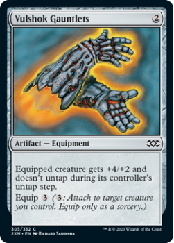 Vulshok Gauntlets : DOUBLE MASTERS 305/332 - Magic the Gathering Single Card