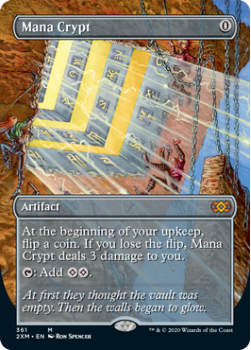 Mana Crypt (BORDERLESS) : DOUBLE MASTERS 361 - Magic the Gathering Single Card