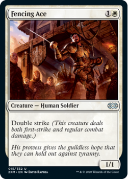 Fencing Ace (FOIL) : DOUBLE MASTERS 015/332 - Magic the Gathering Single Card