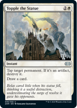 Topple the Statue (FOIL) : DOUBLE MASTERS 036/332 - Magic the Gathering Single Card