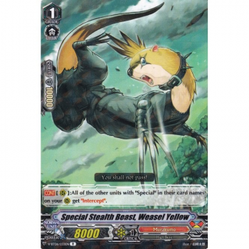Special Stealth Beast, Weasel Yellow : V-BT06-033 - Cardfight!! Vanguard Single Card