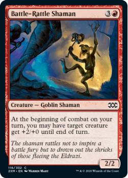 Battle-Rattle Shaman (FOIL) : DOUBLE MASTERS 116/332 - Magic the Gathering Single Card