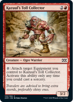 Kazuul's Toll Collector (FOIL) : DOUBLE MASTERS 133/332 - Magic the Gathering Single Card