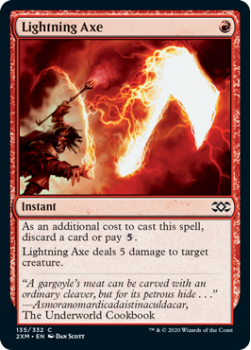 Lightning Axe (FOIL) : DOUBLE MASTERS 135/332 - Magic the Gathering Single Card