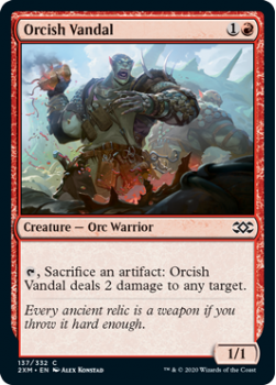 Orcish Vandal (FOIL) : DOUBLE MASTERS 137/332 - Magic the Gathering Single Card