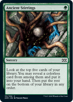 Ancient Stirrings (FOIL) : DOUBLE MASTERS 151/332 - Magic the Gathering Single Card