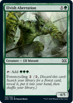 Elvish Aberration (FOIL) : DOUBLE MASTERS 165/332 - Magic the Gathering Single Card