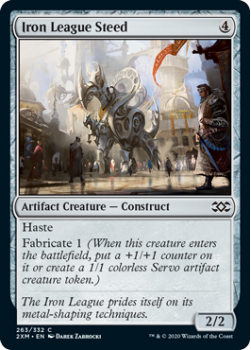 Iron League Steed (FOIL) : DOUBLE MASTERS 263/332 - Magic the Gathering Single Card