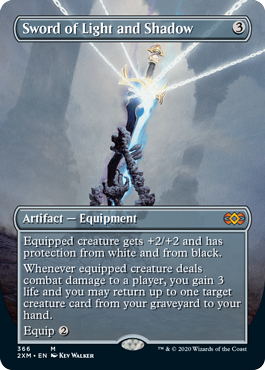 Sword Of Light And Shadow Borderless Foil Double Masters 366 Magic The Gathering Single Card