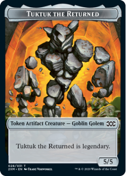 Tuktuk The Returned (TOKEN) : DOUBLE MASTERS Token 28/031 - Magic the Gathering Single Card