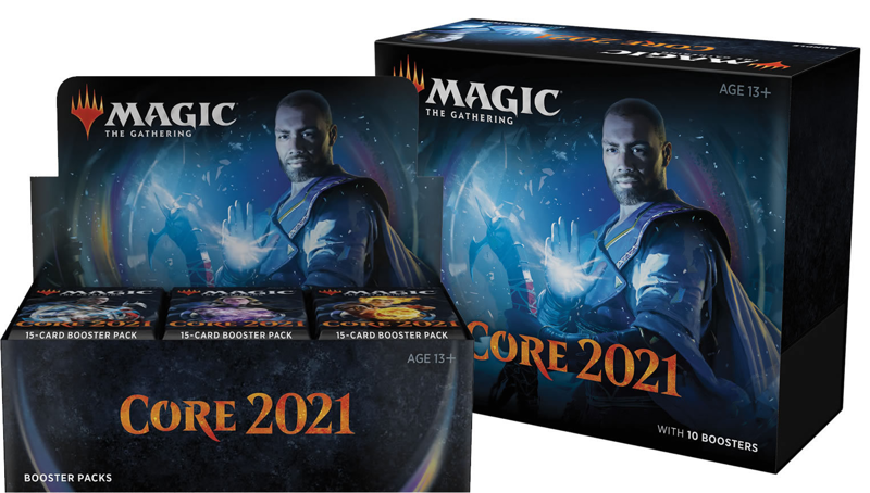 magic the gathering core 2021 booster box Magic: Gathering: Set 1 foil showcase basic land Magic the Gathering : Core