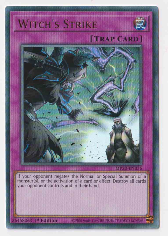 Witch's Strike (Ultra Rare) MP20EN035 YuGiOh! Single Card