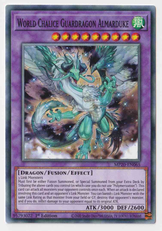 World Chalice Guardragon Almarduke (Common) : MP20-EN065 - Yu-Gi-Oh! Single Card World Chalice Guardragon Almarduke (Common) : MP20-EN065 - Yu-Gi-Oh! Single Card