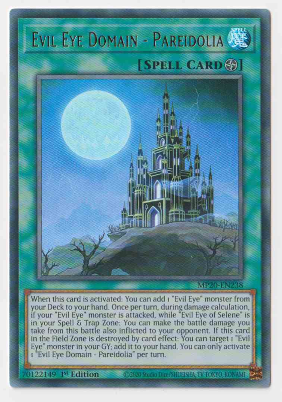 Domain Eye Evil Eye Domain - Pareidolia (Ultra Rare) : MP20-EN238 - Yu-Gi-Oh ...
