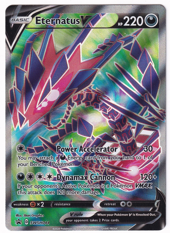 Pokemon Single Promotional Card - SWSH044 Eternatus V Pokemon Single Promotional Card - SWSH044 Eternatus V