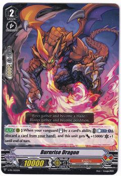Cardfight!! Vanguard Promotional Card : V-PR/0155 Burnrise Dragon