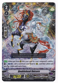 Cardfight!! Vanguard Promotional Card : V-PR/0159 Doublehead Unicorn (Foil)