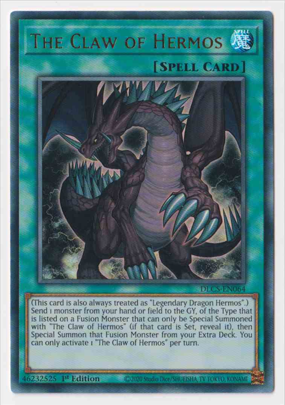 The Claw of Hermos (Ultra Rare) : DLCS-EN064 - Yu-Gi-Oh! Single Card The Claw of Hermos (Ultra Rare) : DLCS-EN064 - Yu-Gi-Oh! Single Card