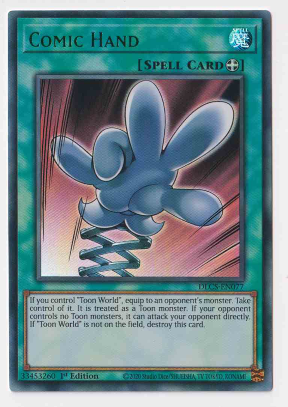 DLCS-EN077 Comic Hand Ultra Rare 1st Edition Mint YuGiOh Card