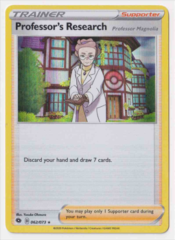 Professor's Research : SWORD AND SHIELD - CHAMPION'S PATH 62/073 - Pokemon Single Card