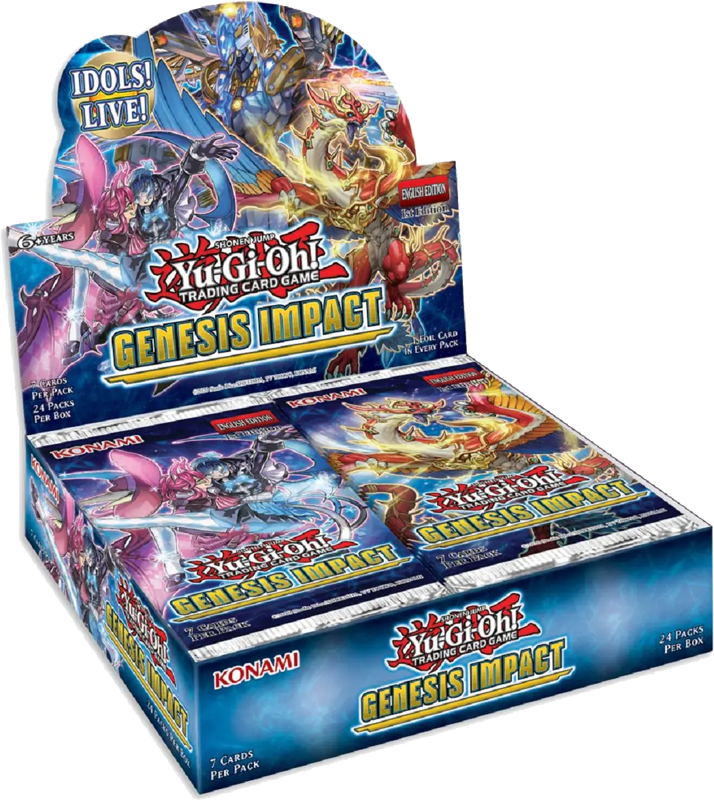 Yu-Gi-Oh! Sealed Booster BOX (24 packs) - Genesis Impact (1st Edition) Yu-Gi-Oh! Sealed Booster BOX (24 packs) - Genesis Impact (1st Edition)