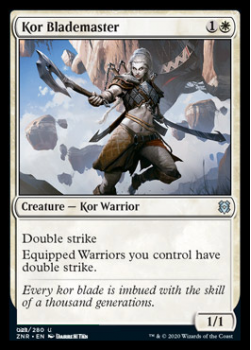 Kor Blademaster : ZENDIKAR RISING 021/280 - Magic the Gathering Single Card