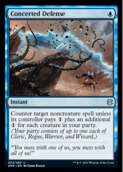 Concerted Defense : ZENDIKAR RISING 052/280 - Magic the Gathering Single Card