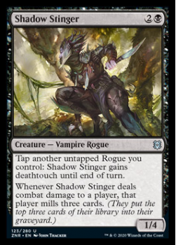 Shadow Stinger : ZENDIKAR RISING 123/280 - Magic the Gathering Single Card